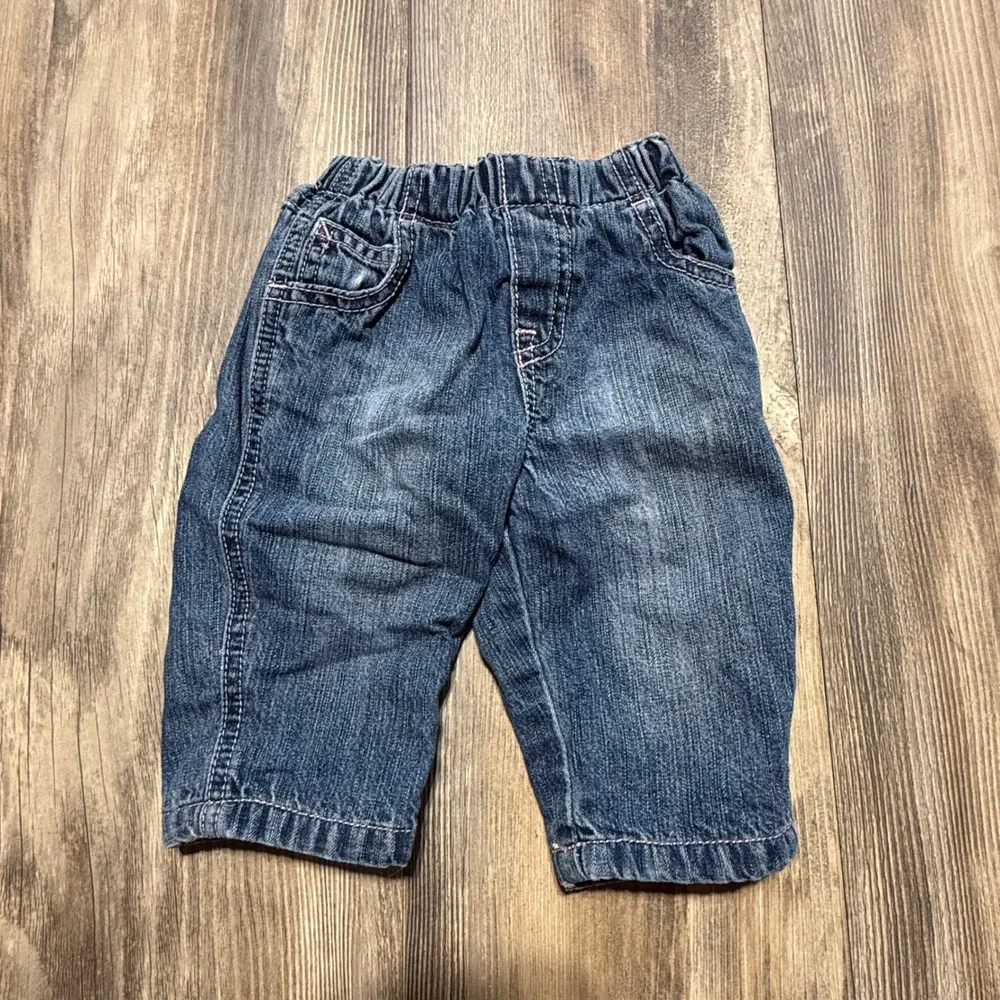 Y2K The Childrens Place Fleece Lined Jeans Blue Denim Y2KBaby